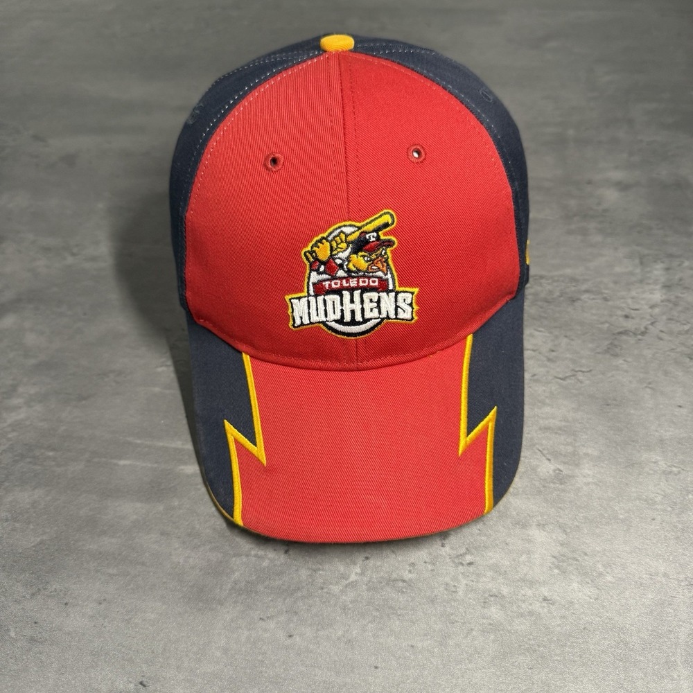 Toledo Mud Hens Hat Red Navy Yellow MiLB Minor Baseball Cap '47 Brand Adjustable